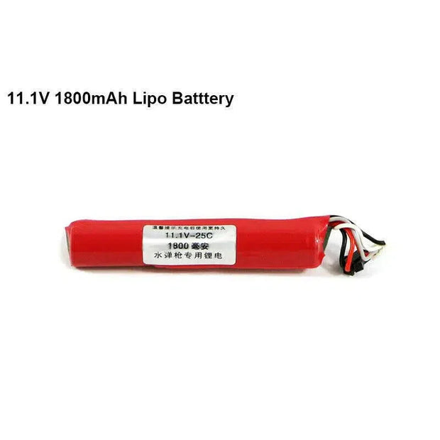 Cylindrical Gel Blaster Lipo Battery SM Plug 7.4/11.1V 25C