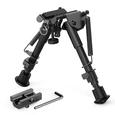 20mm Rail Adjustable Metal Rilfe Bipod 6''-9''