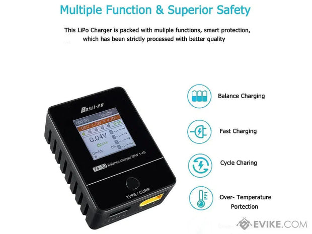 Bosli-Po T4-30 1-4 Cell LiPo / LiHv Smart Balance Charger