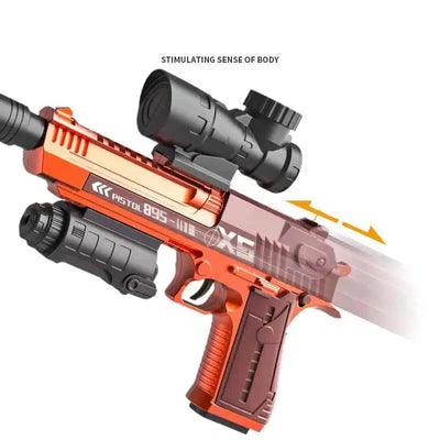 Hopper Fed Deagle Blowback Electric Gel Ball blaster