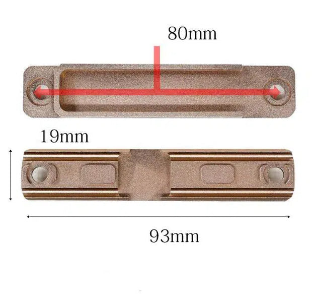 Flashlight Pressure Switch Pad Rat Tail Slot Guide