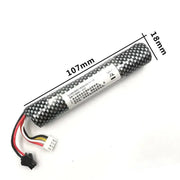 Cylindrical Gel Blaster Lipo Battery SM Plug 7.4/11.1V 25C