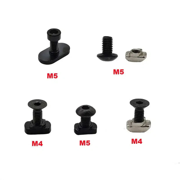 Keymod M-LOK T-Nut Rail M4 M5 Screws Set 10pcs