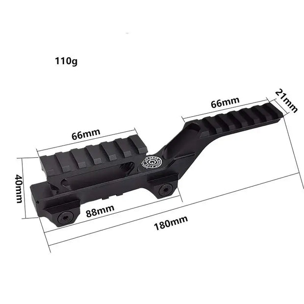 Low Profile GBRS Hydra Mount Tactical Double Rail Riser