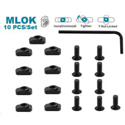 Keymod M-LOK T-Nut Rail M4 M5 Screws Set 10pcs