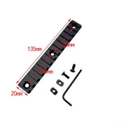 M-Lok Metal Picatinny Rail Section 3/5/7/9/11/13 Slot