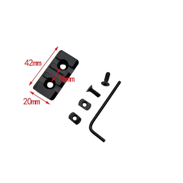 M-Lok Metal Picatinny Rail Section 3/5/7/9/11/13 Slot