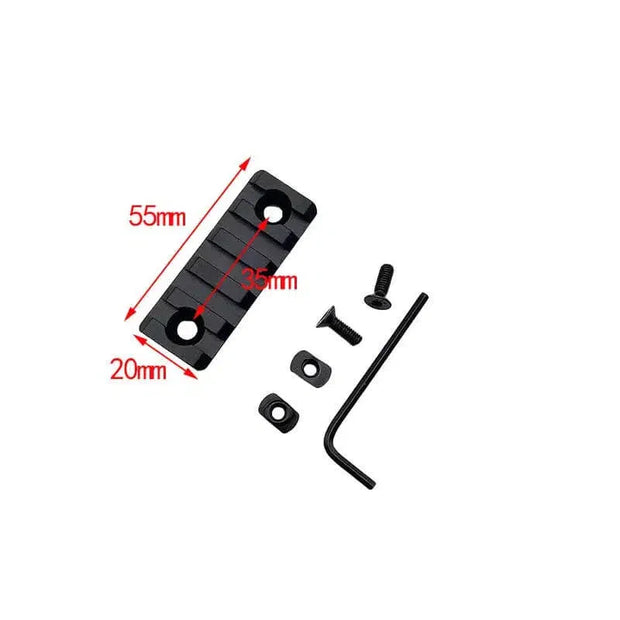 M-Lok Metal Picatinny Rail Section 3/5/7/9/11/13 Slot