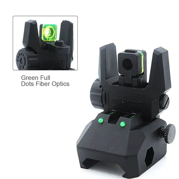 MGP CQB Armor Gen2 Flip Up Sights With Fiber Rods