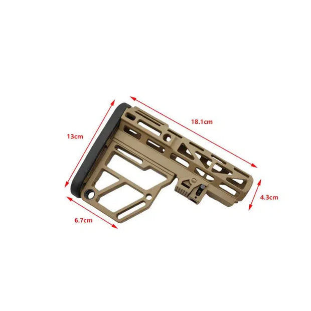 Injection Molding Nylon Skeleton Hollowed Lightweight Butt Stock